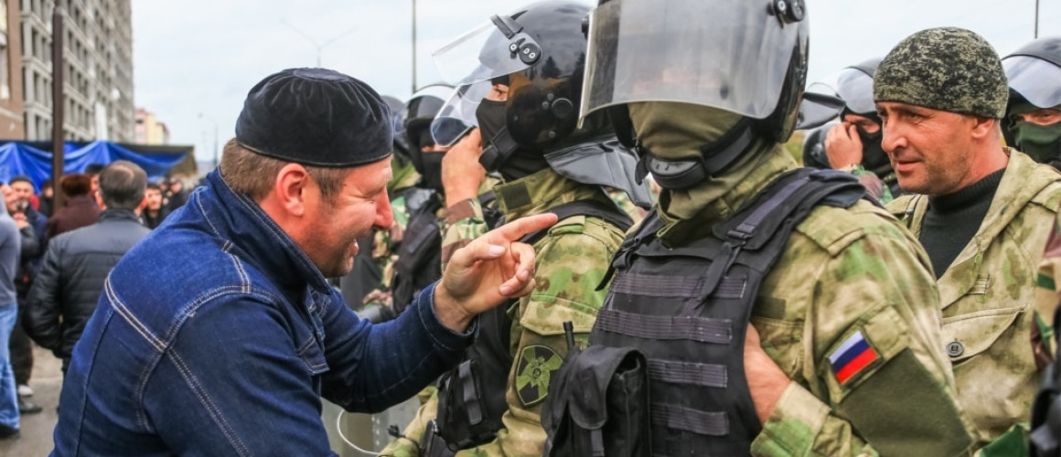 Митинг в Магасе, 2018 год. Фото ТАСС