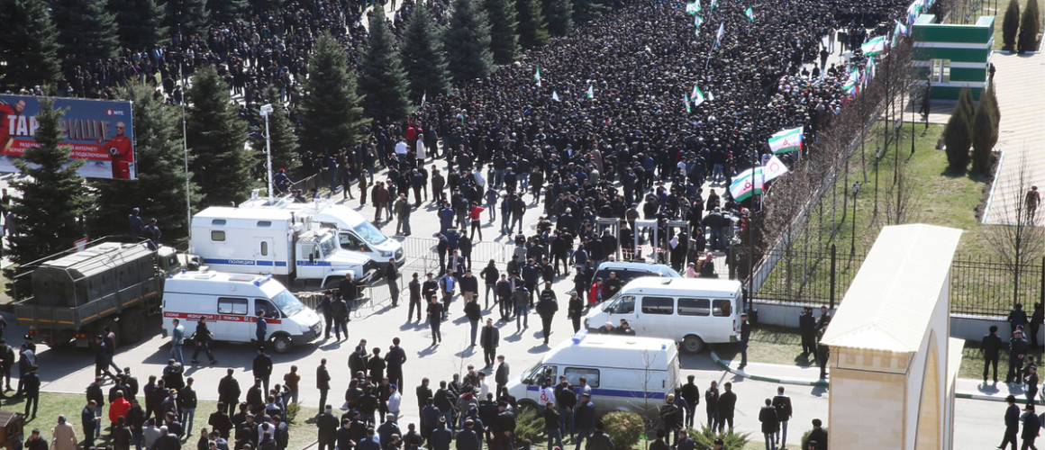  Митинг в в Магасе против передела границ с Чечней, 26 марта 2019 года. Фото: Елена Афонина / ТАСС